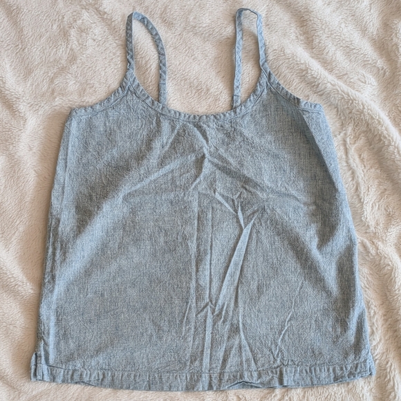Soma Light Blue Cotton & Linen Pajama Top Sleepwear Cami Size XS NWOT - Picture 1 of 9